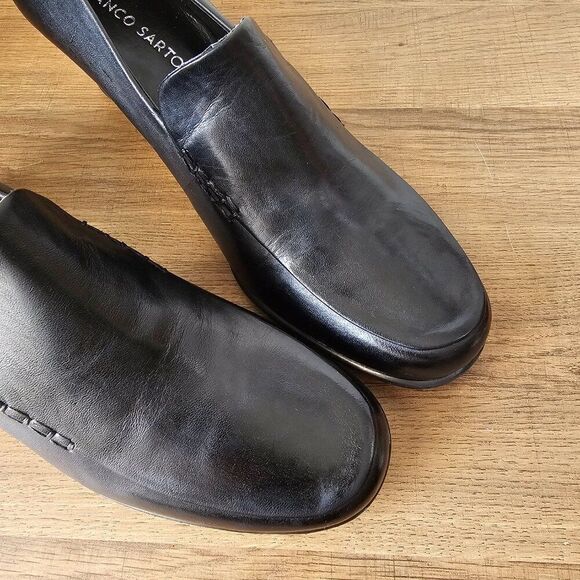 NEVER WORN FRANCO SARTO NOLAN BLACK GENUINE LEATHER PUMP SIZE 10 WOMENS - Picture 9 of 16